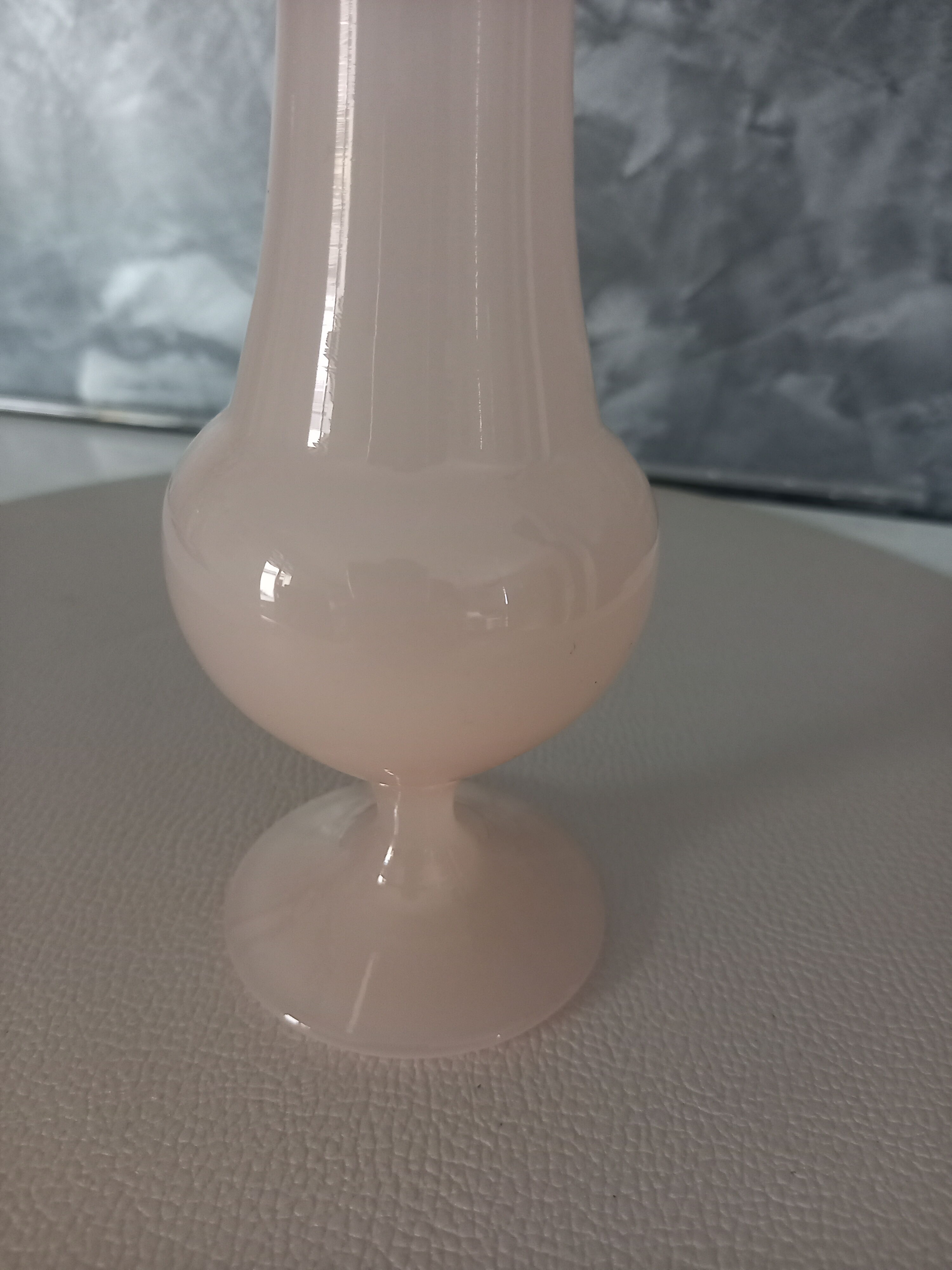 Pale pink opaline vase