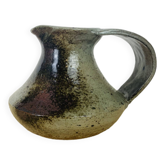 Vintage signed stoneware pitcher