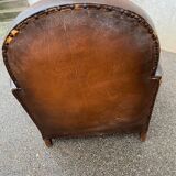Leather club chair