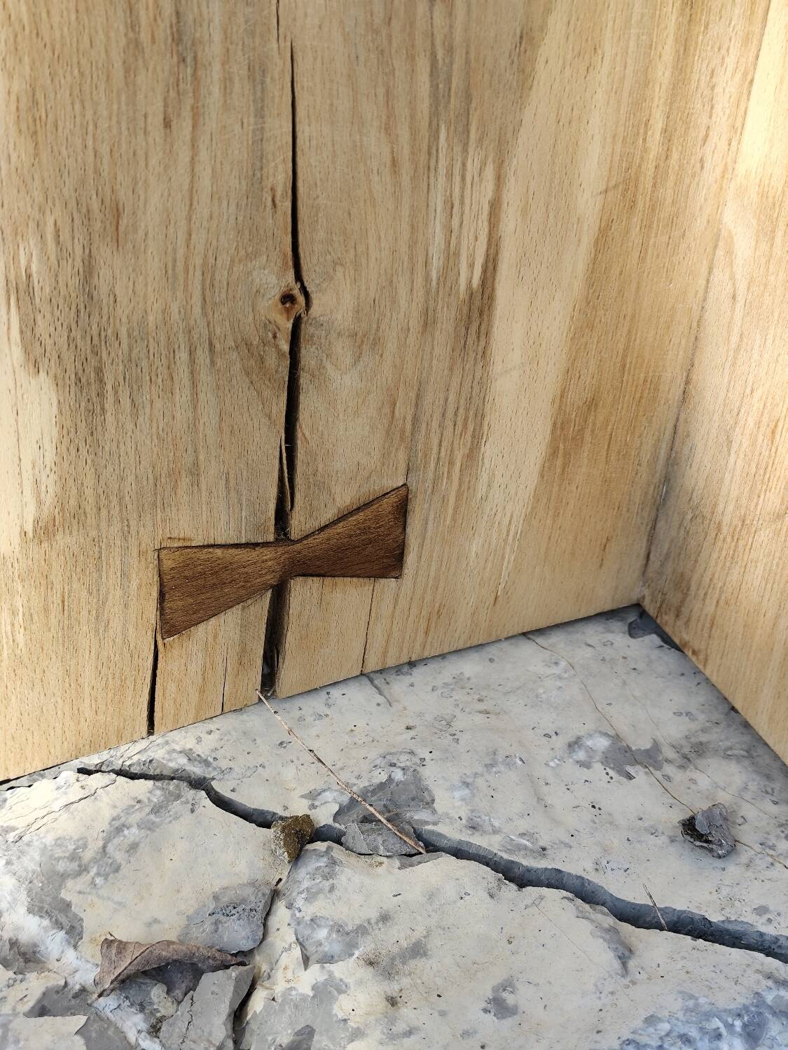 Chair sculpture in solid ash