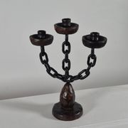 Vintage brutalist chain candlestick Spain