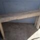 Console brutaliste 148 cm vieux bois massif
