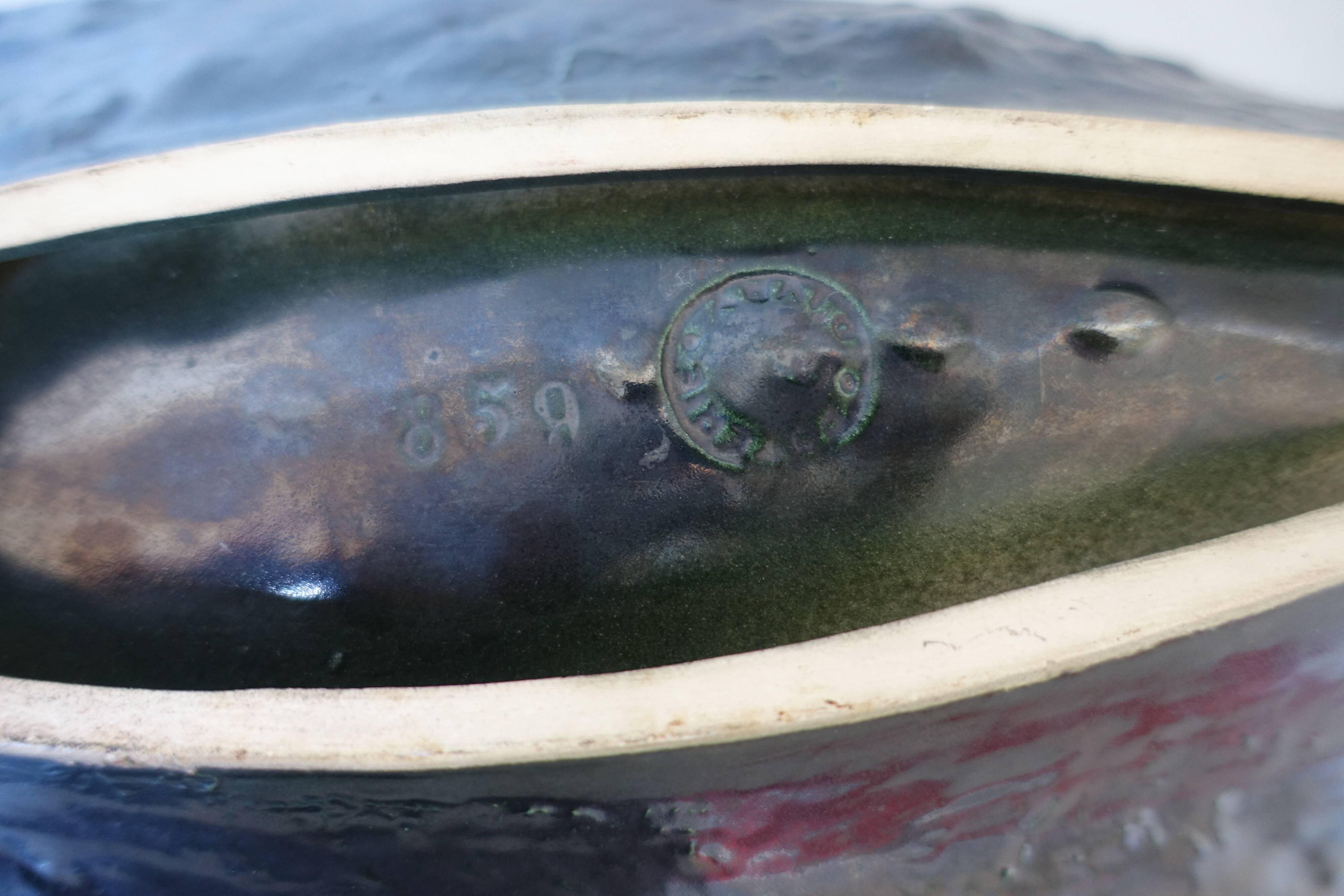 Pol Chambost flat in the shape of pearly shell 1950