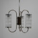 Art deco chandelier, czechoslovakia, 1930s