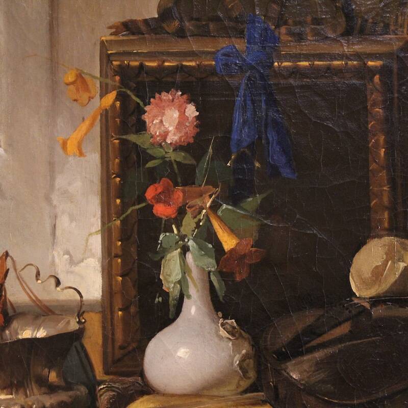 Italian still life painting from the 19th century