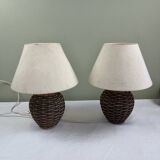 Pair of bedside lamps