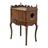 Antique walnut curtain furniture – late 19th century