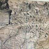 Old map of the Cévennes and GOLD Côtes d'Or