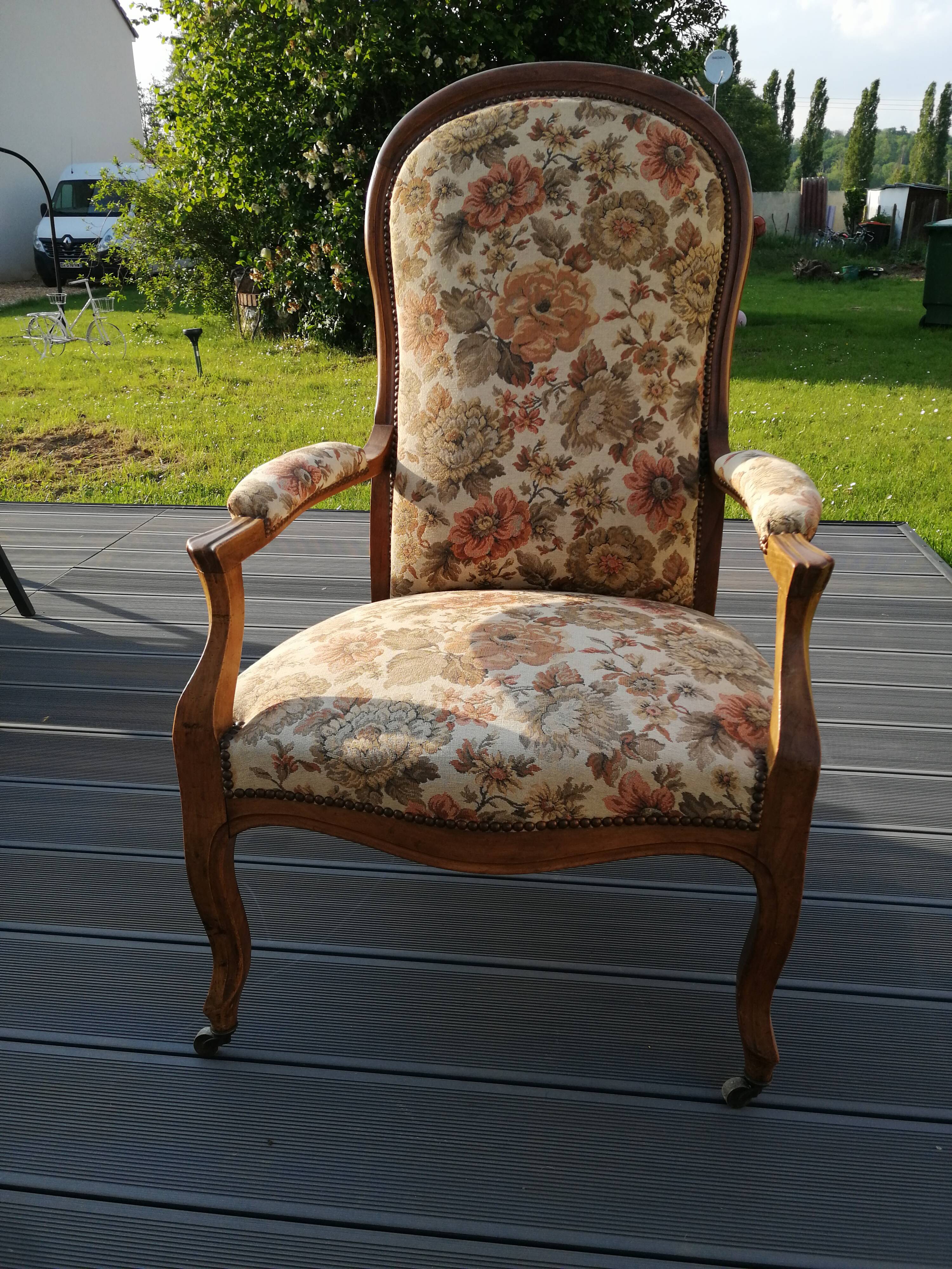 Antique Voltaire armchair