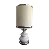 Chrome ceramic lamp 1970