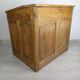 Striped pine office counter