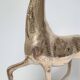 Cerf laiton massif stylisé vintage hauteur 38 cm