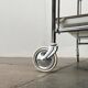 Vintage German folding service trolley with 3 shelves, 1970s.