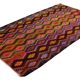 Turkish Kilim Yuruk Vintage 165x275 cm Geometric Pink Green Yellow