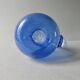 Blue bubble glass pitcher