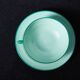 Set of 7 vintage green coffee cups with 12 saucers