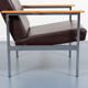 Pair of 1960s architectural armchairs