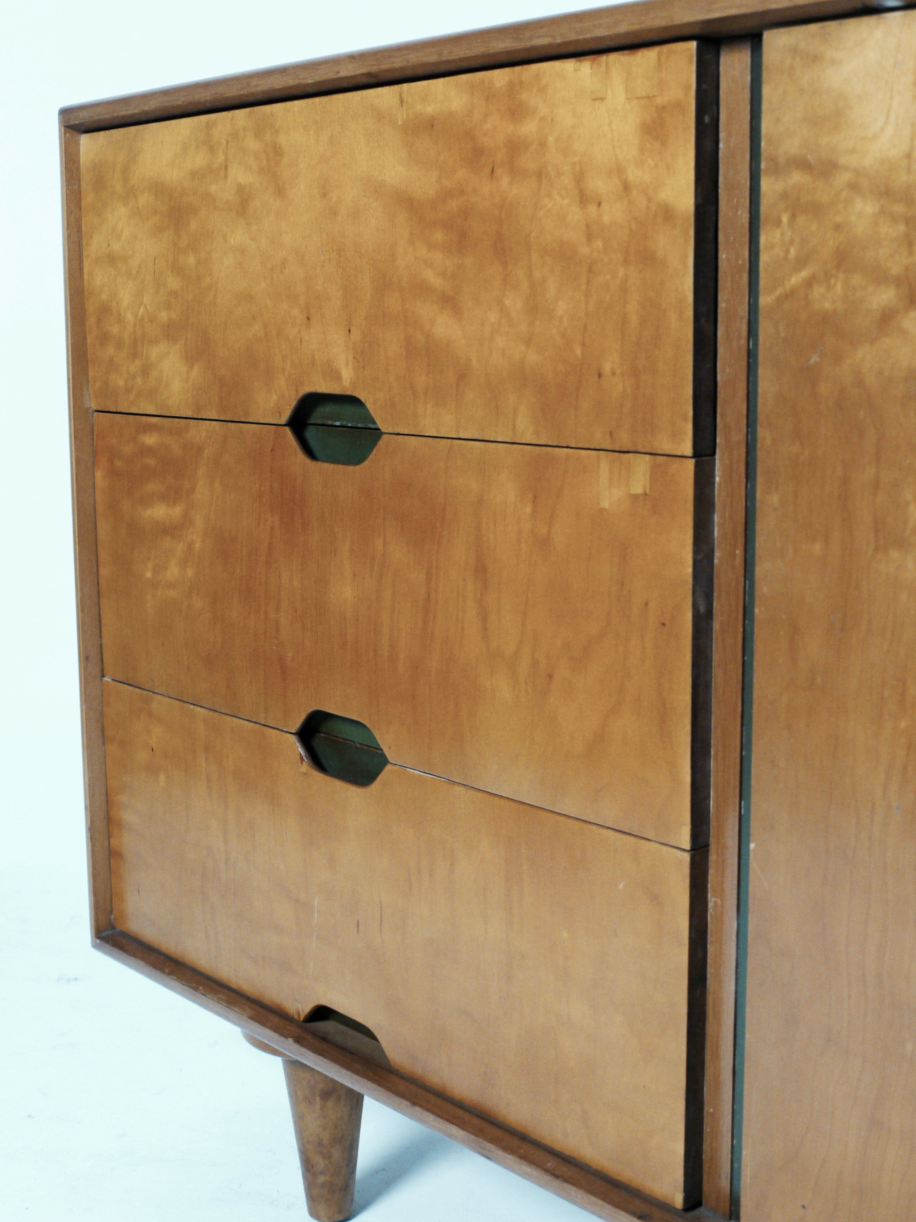 Vintage Beech & Maple Wood Sideboard by Vesper for Heals, 1950s
