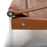 Grand Leather Lounge Chair 'Bequem' by Stig Poulsson c.1970