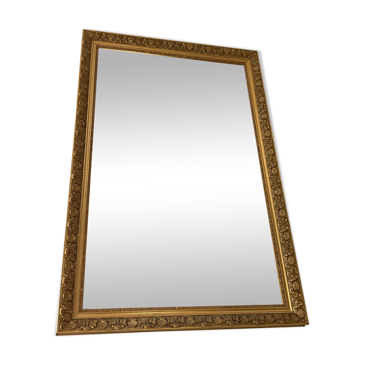 Old gilded wooden mirror 71x47cm