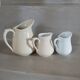 3 antique milk jugs/pitchers