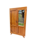 Vintage wardrobe with mirror and tapered legs.