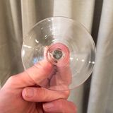 SUITE OF 8 GLASSES A GLASS WINE SMOKES OF THE YEARS 1930 1940