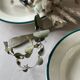 6 assiettes creuses en faïence