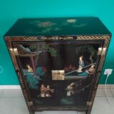 Chinese sideboard lacquered and hand painted