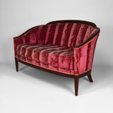 Art Deco Salon by Paul Follot in pink velvet, circa 1920