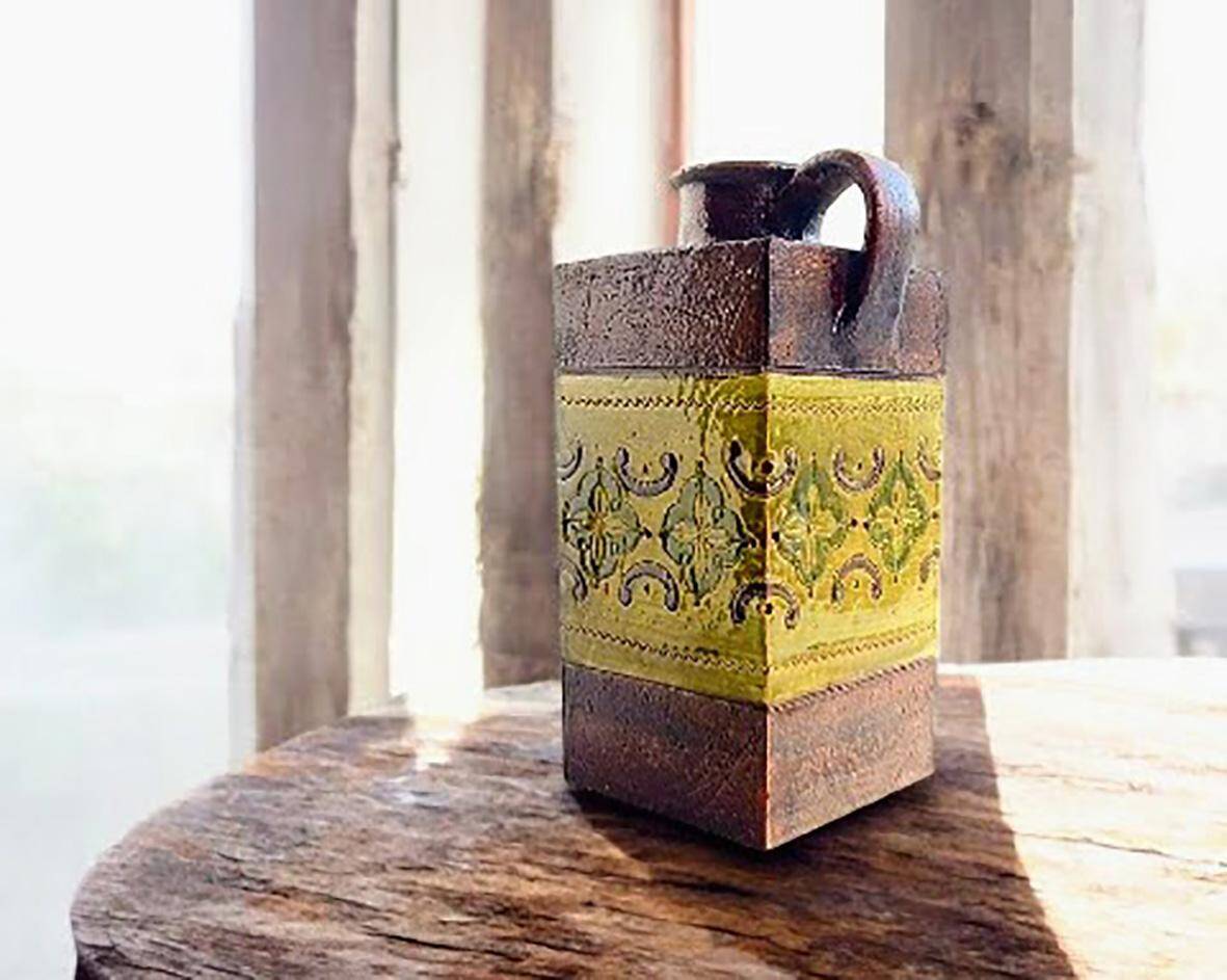 Mid-Century Modern Ceramic Pitcher by Aldo Londi for Bitossi, 1960s