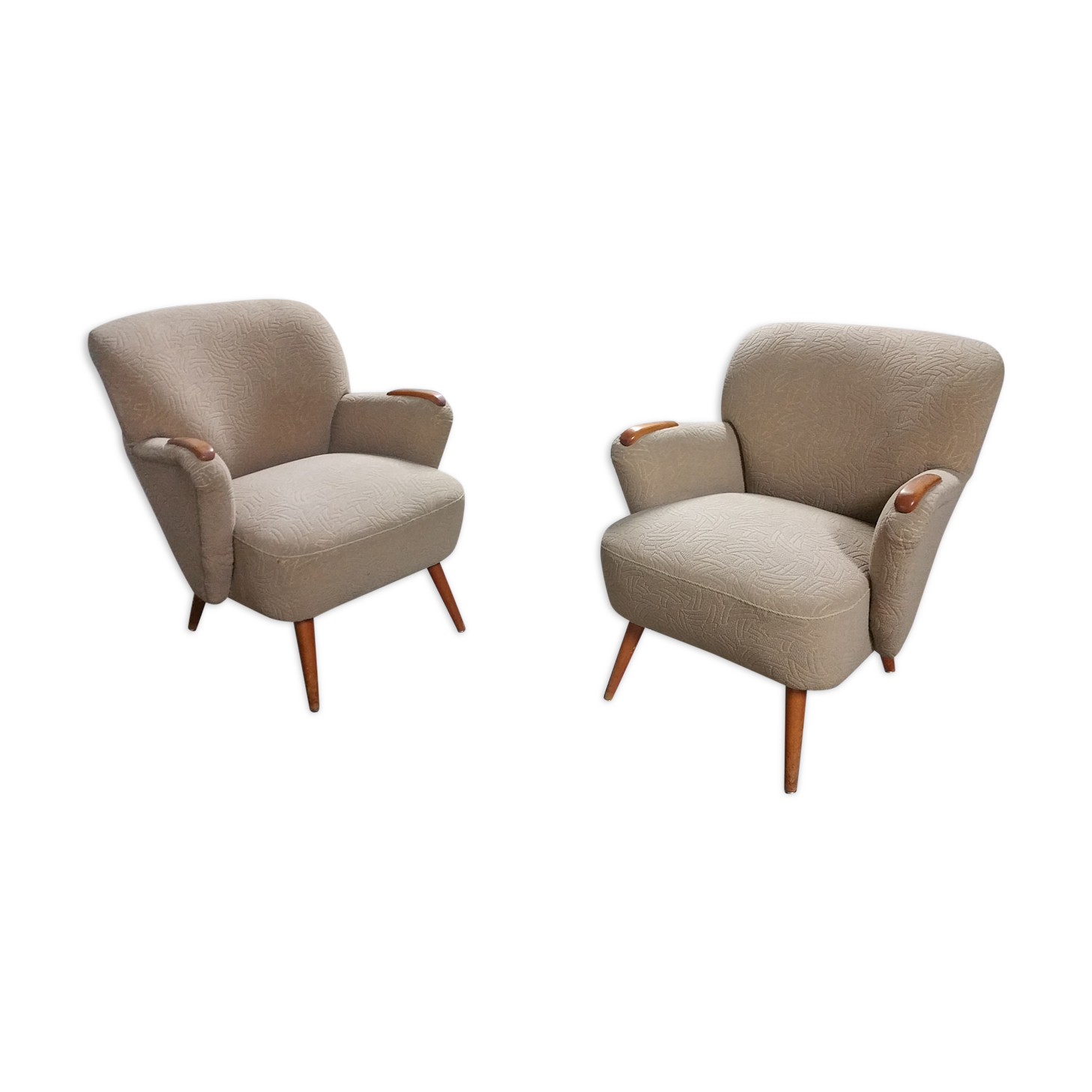Paire de fauteuils vintage année 50 danois