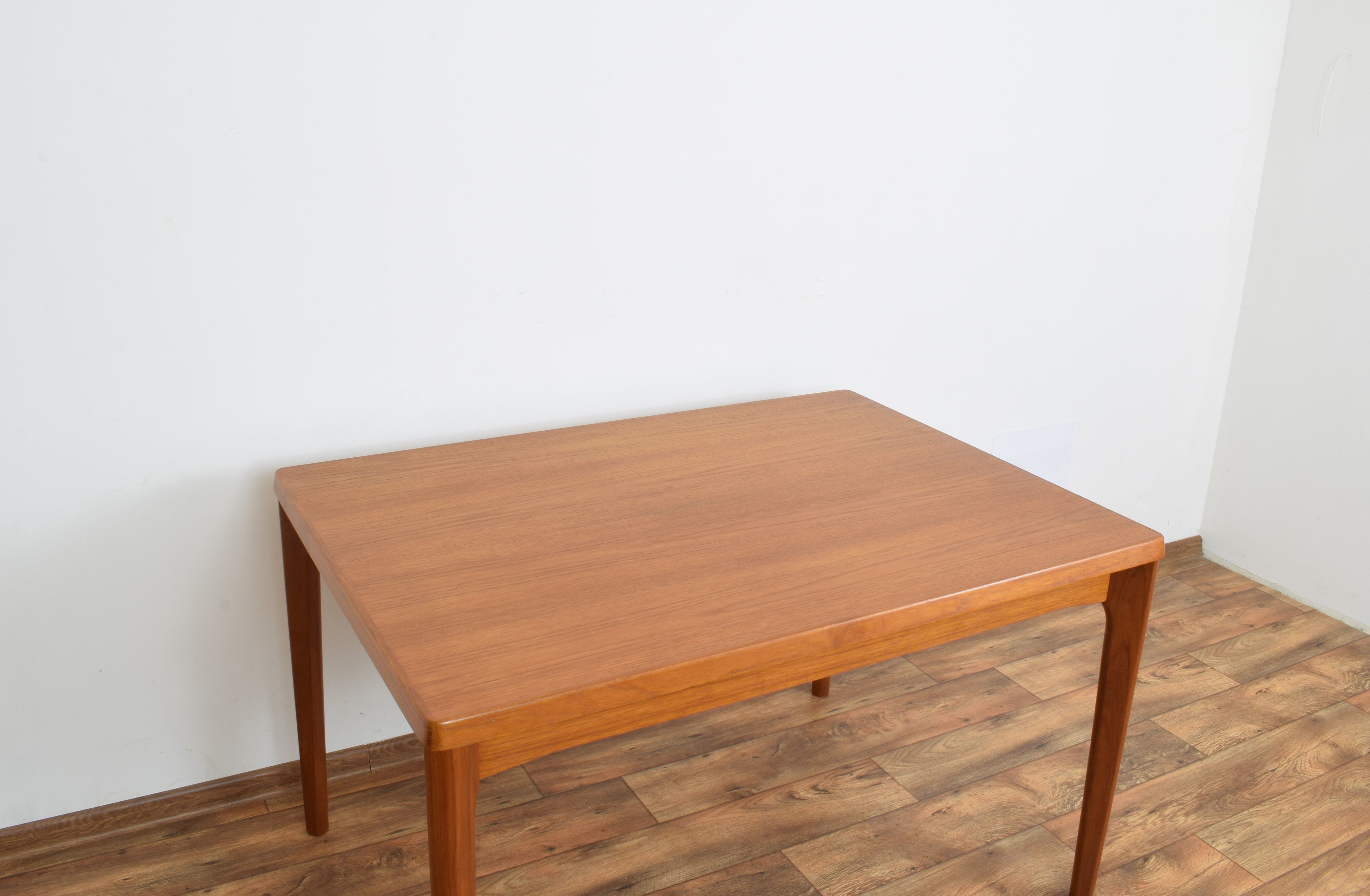 Teak extendable dining table by Henning Kjærnulf for Vejle Mobelfabrik, 1960s