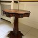 Marquetry pedestal table from the end of the 19th century