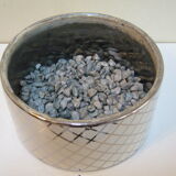 Pot à bambou ou jacinthe rond en céramique vernissée