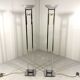 Arte Lumen floor lamps chrome & brass 1970’s, set of 2
