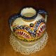 Henriot quimper round vase with handles - approximately 15.5x15cm.