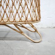 Vintage rattan cradle