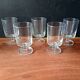 5 cavalier glasses 20 cl luminarc "sweden" model transparent vintage france
