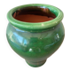 Pot ou vase en terre cuite émaillée