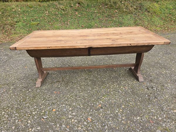 Table de ferme, table pétrin