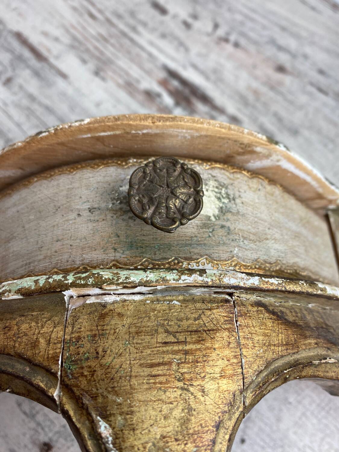 Florentine wooden wall console