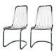 Vintage sled chair by Gastone Rinaldi in chrome wire, 1970s made in Italy