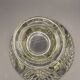 Vintage thick moulded glass/crystal vase Sculptural design Art Deco