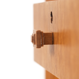 Vintage Art Deco Oak Corner Desk