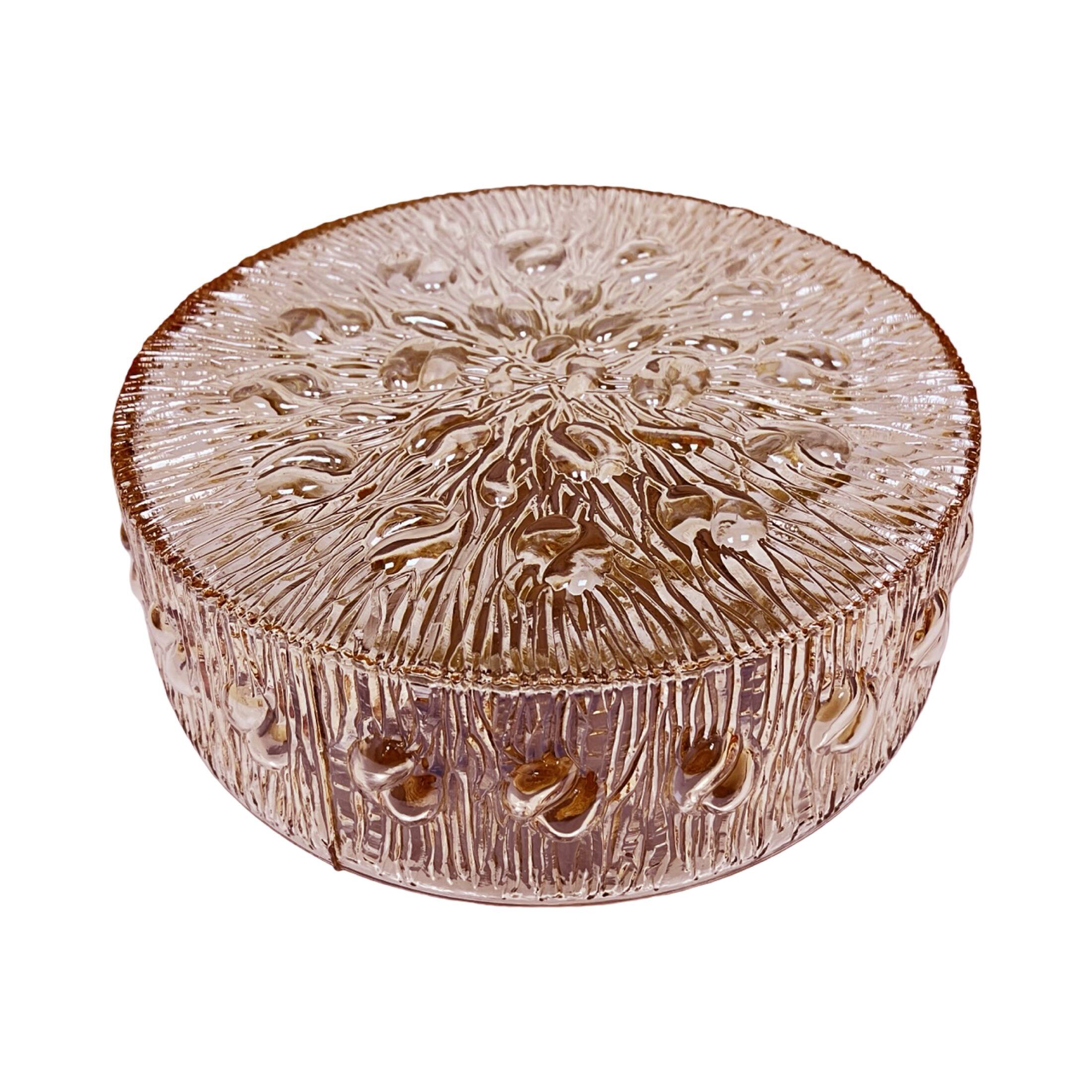 Amber Ceiling Lamp Helena Tynell Glashütte Limburg Germany 1960s