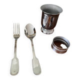 silver-plated baptism box Couzon