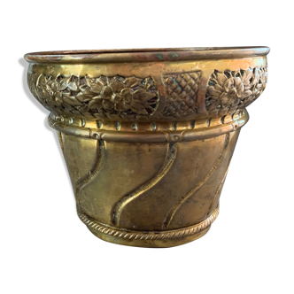 Brass pot cover