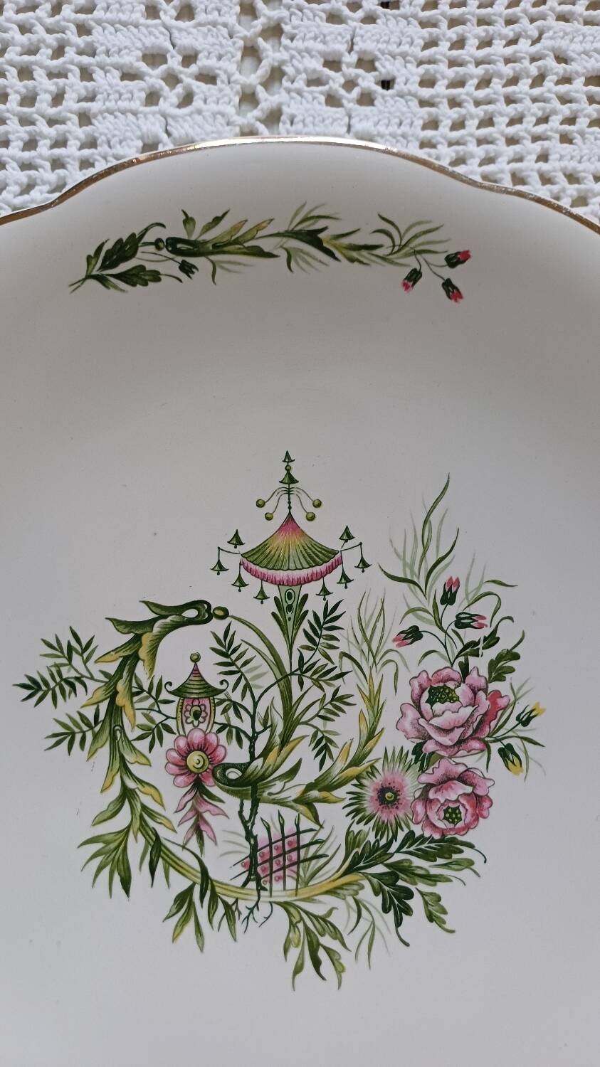 Royan de Digoin and Sarreguemines serving dish