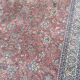 Persian rug burgundy wool 135x195cm